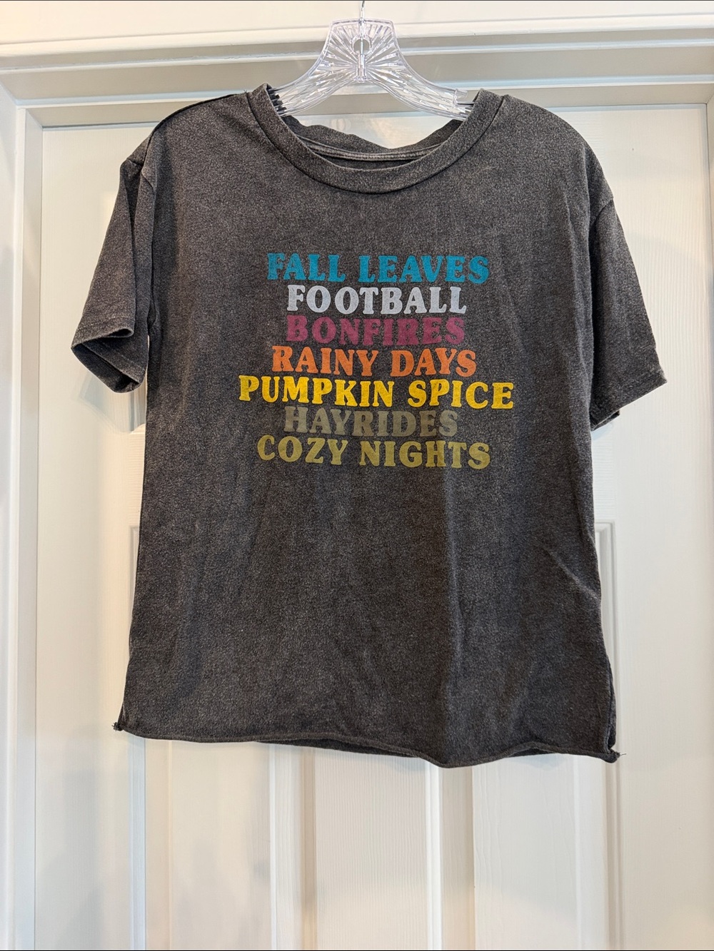 Fall Graphic Tee - Gray "Pumpkin Spice"